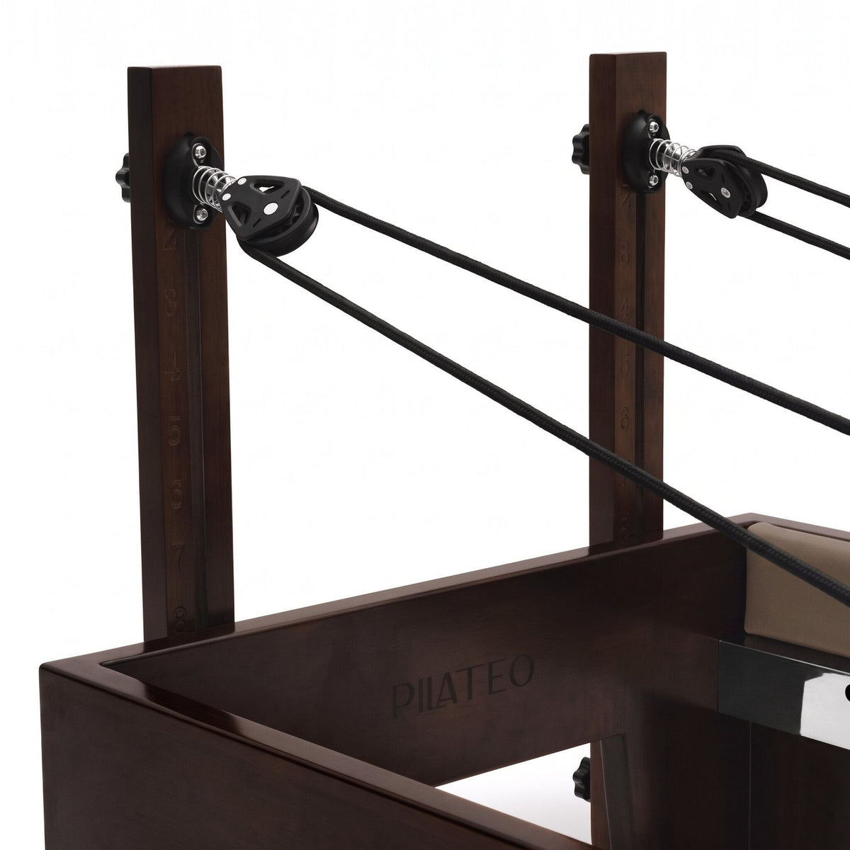 Pilates Reformer Studio Prestige Taupe, Rollenpfosten