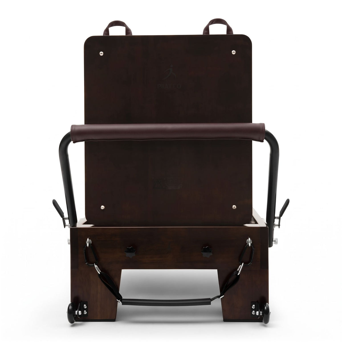 Pilates Reformer Studio Prestige Weinrot, Frontansicht