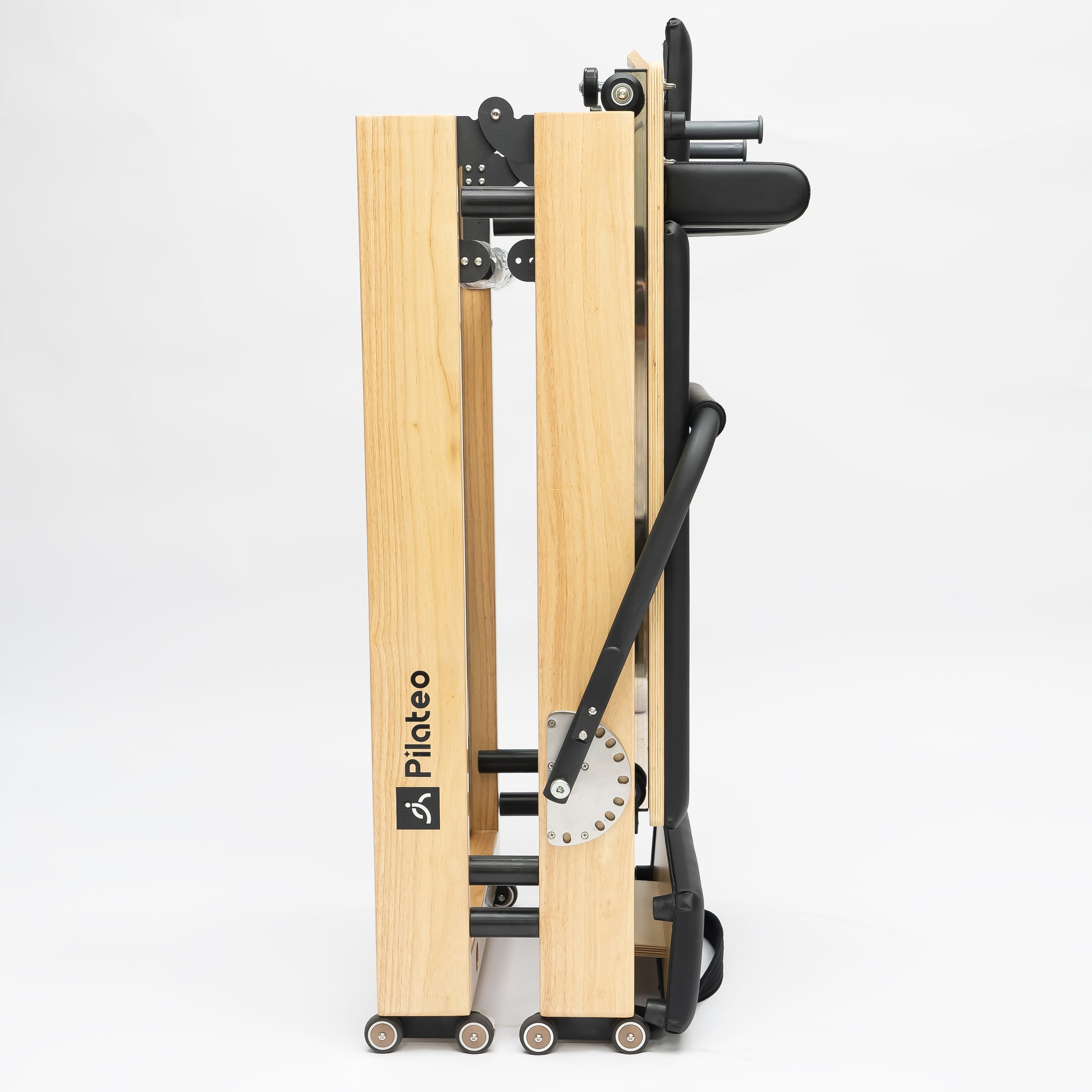 Faltbarer Pilates Reformer schwarz