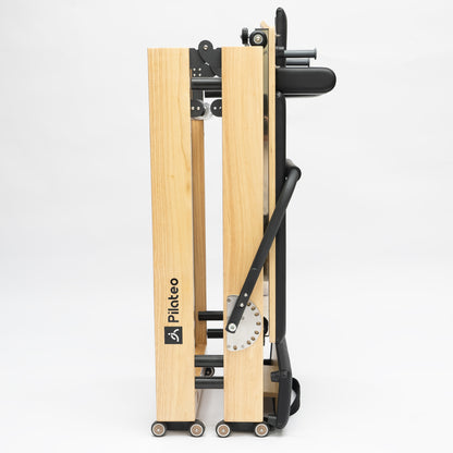 Faltbarer Pilates Reformer schwarz