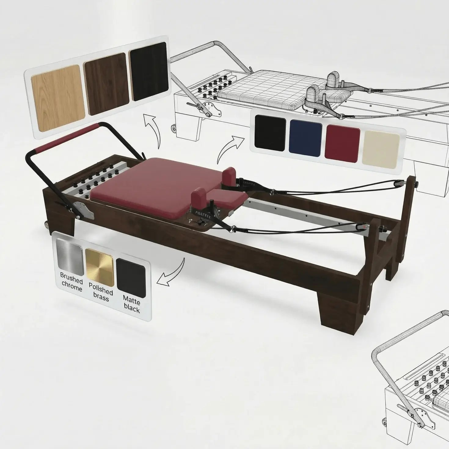 pilates reformer 3D