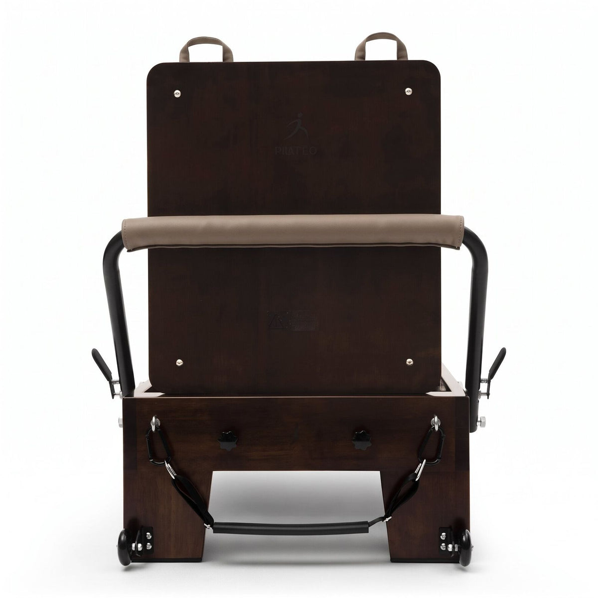 Pilates Reformer Studio Prestige Taupe, Frontansicht