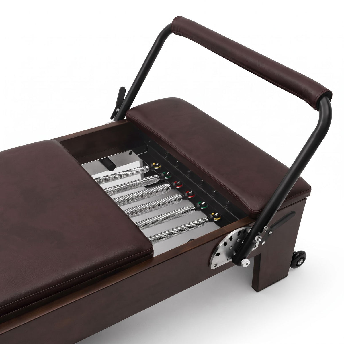 Pilates Reformer Studio Prestige Weinrot, Fußstange